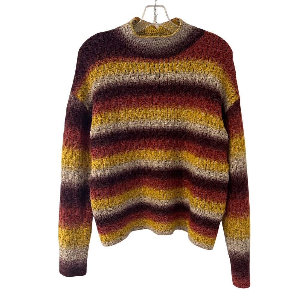 Kut from the Cloth Striped Fuzzy Sweater Size Small